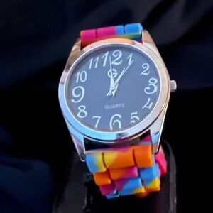Gossip Rainbow Silicone Band Quartz Watch